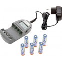 Chargeur Set 2 avec 6 Mignon NimH-Batteries