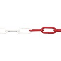 Chainette rouge-blanc 6 mm epoxy 30 m (Par 30)