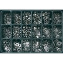 Coffret E-NORM 23 acier inoxydable sort.