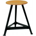 Tabouret en acier 3 jambes, H500 mm