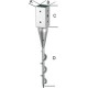 Point d'ancrage tzn 71x650 mm