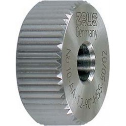 Molette, forme AA parallèle à l'axe (droite), Molette d1 x Larg. : b x perçage d2 : 20 x 8 x 6 mm, Graduation 1,5 mm