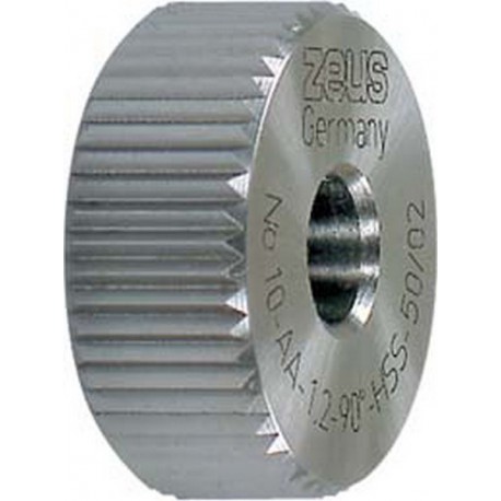 Molette, forme AA parallèle à l'axe (droite), Molette d1 x Larg. : b x perçage d2 : 20 x 8 x 6 mm, Graduation 1,5 mm