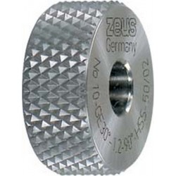 Molette, forme GE pointes surélevées (30°), Molette d1 x Larg. : b x perçage d2 : 20 x 8 x 6 mm, Graduation 1,0 mm
