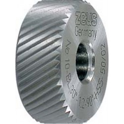 Molette, forme BL spirale à gauche (30°), Molette d1 x Larg. : b x perçage d2 : 20 x 8 x 6 mm, Graduation 1,5 mm