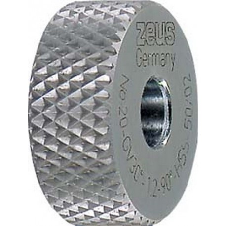 Molette, forme GV pointes en retrait (30°), Molette d1 x Larg. : b x perçage d2 : 20 x 8 x 6 mm, Graduation 0,8 mm