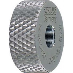 Molette, forme GV pointes en retrait (30°), Molette d1 x Larg. : b x perçage d2 : 20 x 8 x 6 mm, Graduation 1,0 mm