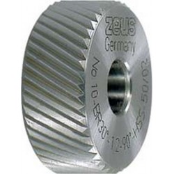 Molette, forme BR, hélice à droite (30°), Molette d1 x Larg. : b x perçage d2 : 20 x 8 x 6 mm, Graduation 1,5 mm