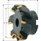 Fraise à surfacer à 45° arrosage interne, Ø d : 50 mm, Nombre de dents 4, Ø du perçage de positionnement 22 mm, Dimensions Ø d1 : 63 mm
