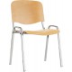 Chaise ISO Holz chrom/Hetre (Par 4)