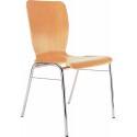 Chaise WING II Hetre,chrom/Hetre (Par 4)