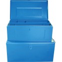 Coffre acier bleu 910x530x430mm (H)