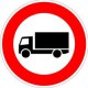 Panneau VKZ .253 Ronden 600mm Interdit aux camion de plus de 3,5 Tonnes
