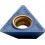 Plaquette amovible de fraisage ISO, Désignation : TCGX 16T304 Alu KTE20, Rayon d'angle : 0,4 (Par 10)