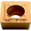 Plaquette amovible de fraisage ISO, Désignation : SCMT 120408 WM MTM10, Rayon d'angle : 0,8 (Par 10)