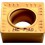Plaquette amovible de fraisage ISO, Désignation : SCMT 120408 WM PTT35, Rayon d'angle : 0,8 (Par 10)