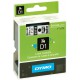 DYMO Cassette Ruban D1 24 mm x 7,0 m Noir sur blanc