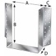 Sabot de charpente BSD160/160 SST (Par 25)