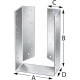 Sabot de charpente BSDI160/160 SST (Par 25)