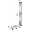 Ancrage pour montant d'ossature HD400M16G-B SST (Par 10)