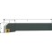 Porte-outils ISO 95° SCLCR/L, Désignation : SCLCL 2020 H09, Queue vierkant 20 x 20 mm, Dimensions l 125 mm, Dimensions l1 : 29 mm