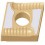 Plaquette amovible de tournage ISO, Désignation : CNMG 120404R-EC U 5035, Rayon d'angle : 0,4 (Par 10)