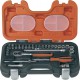 Coffret douilles et cliquet 1/4" 29 pièces - Bahco S290