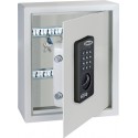 KeyTronic 20 Coffre-fort mural Armoire a clés pour 20 clés avec fermeture a code + 2 clés Boite pour clés en acier