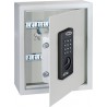 KeyTronic 20 Coffre-fort mural Armoire a clés pour 20 clés avec fermeture a code + 2 clés Boite pour clés en acier