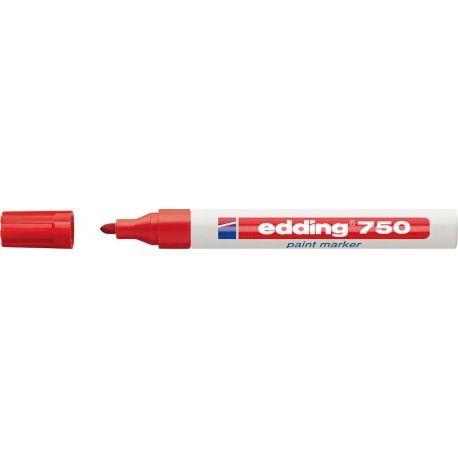 Marqueur. 750 rouge Edding