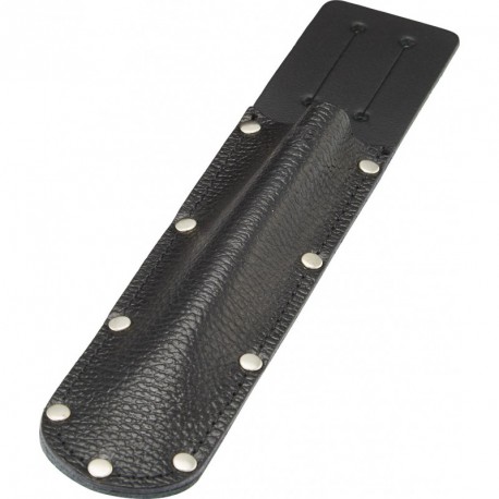 Etui couteau Hendrik, long, noir