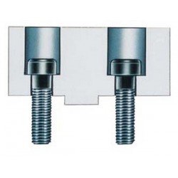 Vis de fixation pour mors rapportés, vis filetée 2, Taille : 100 mm, Filetage vis 2 M6 x 16