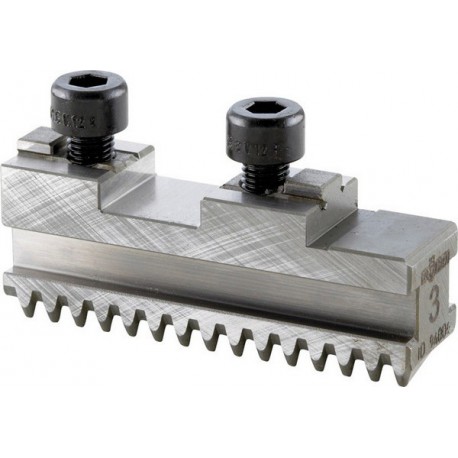 Mors de remplacement à vis de fixation, 3 mors, pour mandrin à crémaillère à 3 mors, DURO-T, Taille : 200 mm