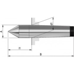 Coins durs, type 665, pointe pleine, MK : 2, A 18,0 mm, B 100 mm, d1 : 17,780 mm, l1 : 36,0