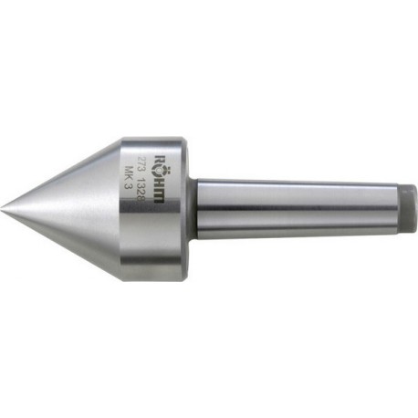 Cône de centrage rotatif, pointu, 60°, Taille : 272, MK 2, A 61,0 mm, B : 42 mm, G : 17,780 mm