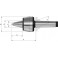 Pointe tournante à pointe allongée n° 604 HVL, Taille : 102, MK 2, A 75,0 mm, B : 43,0 mm, D : 20 mm, G : 17,780 mm, K : 34 mm, J : 10 mm