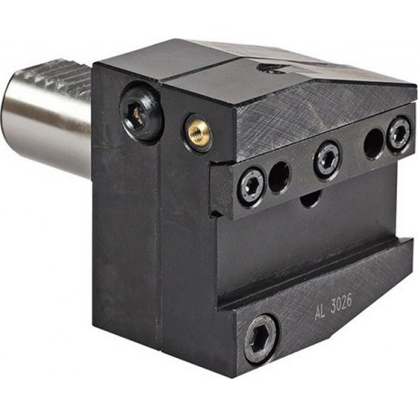 Porte-outils VDI forme AL à gauche pour outils de décolletage, VDI : 40, h1 26 mm, b1 85 mm, b2 : 42,5 mm, h5 : 43 mm, h6 : 41,5 mm, l1 : 44 mm