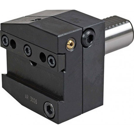 Porte-outils VDI forme AR à droite pour outils de décolletage, VDI : 50, h1 32 mm, b1 100 mm, b2 : 50 mm, h5 : 43 mm, h6 : 45 mm, l1 : 44 mm, l2 : 50 mm