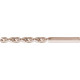 Foret hélicoïdal à queue cylindrique, en acier à coupe rapide, type W, DIN 338, surface sans revêtement, Ø h8 : 10,00 mm, Long. totale 133 mm