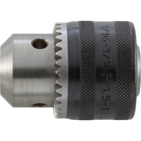 Mandrin à couronne dentée à emmanchement fileté, Capacité de serrage : 1,5-13,0 mm, Fixation 1/2''x 20 mm, Ø extérieur 42,4 mm, Taille de clé : S 2