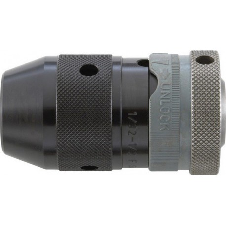 Mandrin standard à serrage rapide, résistant au perçage à percussion, Capacité de serrage : 0,5-10,0 mm, Fixation 1/2''x 20, Ø extérieur 40 mm