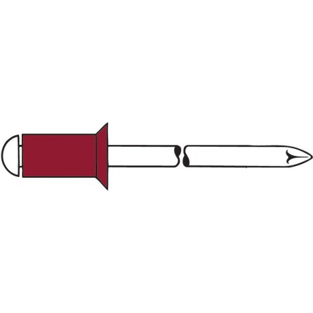 Rivet Nickel-cuivre/A2 4 x 8mm SK Gesipa(Par 500)