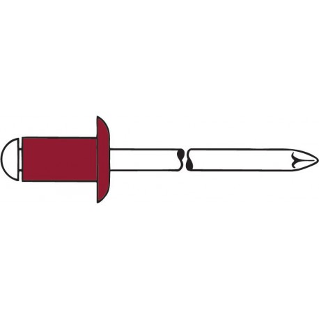 Rivet Nickel-cuivre/A2 4,8 x20mm Gesipa(Par 250)