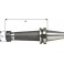 Mandrin à pinces, type ER DIN 2080 avec arrosage central, Capacité de serrage : 1,0-16,0 mm, MAS-BT 50, Pince de serrage ER25, a : 80 mm, d1 : 42 mm