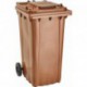 Bac Poubelle WAVE 240-l Plastique marron