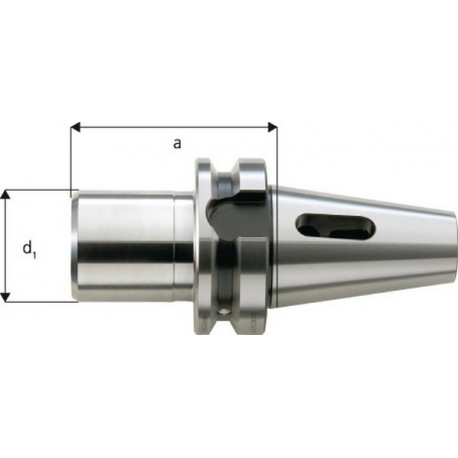 Douille de réduction DIN JISB 6339 (MAS-BT), CM intérieur : 4, MAS-BT extérieur 40, a 48 mm, d1 : 48 mm