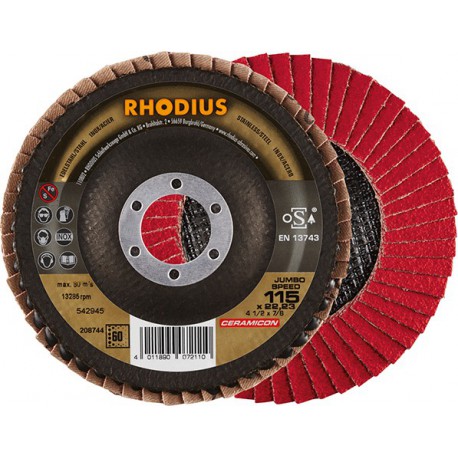 Disque à lamellese JUMBO SP 115mm K 60 Rhodius(Par 10)