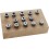 Jeu de pinces de serrage sur socle en bois, Capacité de serrage : 2-16 mm, Pince de serrage type ER25, Contenu 15 éléments