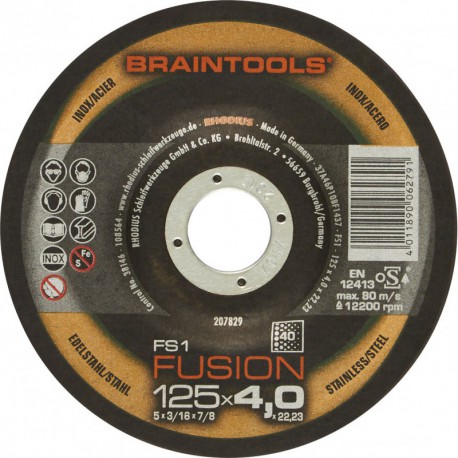 Disque de coupe FUSION K40125x6,5mm coudé Rhodius(Par 10)
