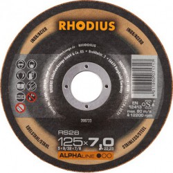Disque de coupe RS28 125 x 7,0mm Inox Rhodius(Par 25)